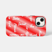 アメリカの都市名 iPhone カー iPhoneケース (裏面横)