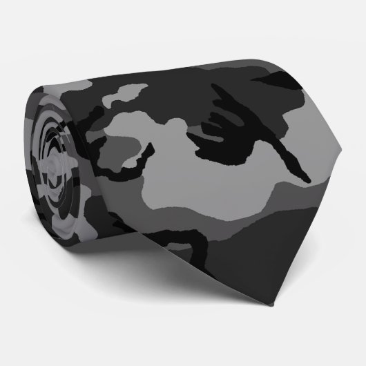アメリカの都市抑制された迷彩柄のタイ ネクタイ (ロール)