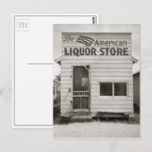 アメリカの酒屋、1943年 ポストカード (正面/裏面)