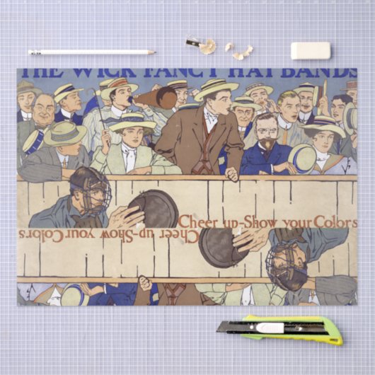 アメリカの野球の試合のスポーツチームティッシュペーパー 薄葉紙 (クラフト)