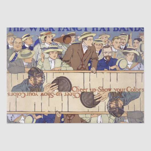 アメリカの野球の試合のスポーツチームティッシュペーパー 薄葉紙 (正面)