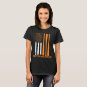 アメリカの野球スポーツ多発性硬化症啓発 Tシャツ (正面フル)