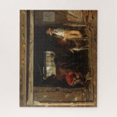 アメリカの野生の西の鍛治屋およびカウボーイ ジグソーパズル (縦)