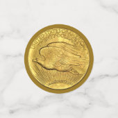 アメリカの金貨の紙吹雪 コンフェッティ (スモール正面)
