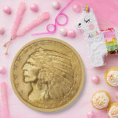 アメリカの金貨 ペーパープレート (パーティー)