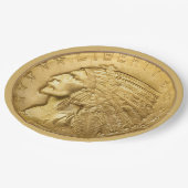 アメリカの金貨 ペーパープレート (アングル)
