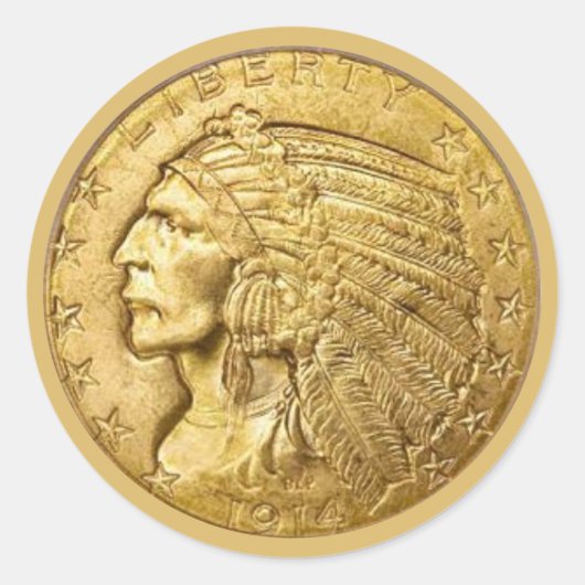 アメリカの金貨 ラウンドシール (正面)