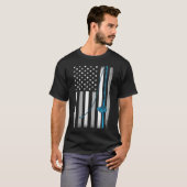 アメリカの釣り旗 Tシャツ (正面フル)