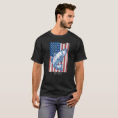 アメリカの釣り独立記念日 Tシャツ (正面フル)
