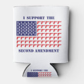 アメリカの銃の旗 – ピストル – 修正第2回 缶クーラー (正面)