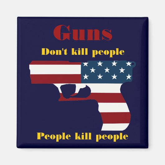 アメリカの銃磁石 マグネット (正面)