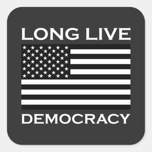 アメリカの長寿の民主主義 スクエアシール (正面)