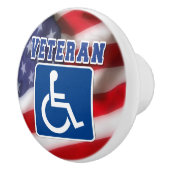 アメリカの障害退役軍人 セラミックノブ (右)