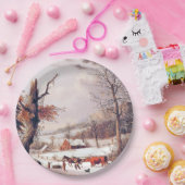 アメリカの集まる木製の雪の紙皿 ペーパープレート (パーティー)