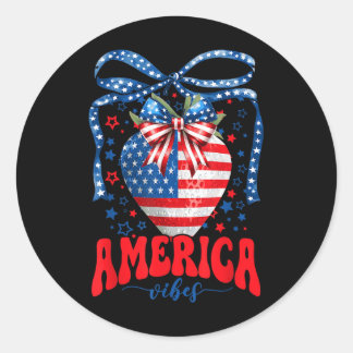 アメリカの雰囲気 ストロベリーボウ 独立記念日 4th ラウンドシール