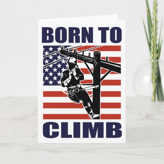 アメリカの電力線虫の電気技師リペアマンのポール カード (正面)