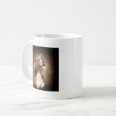 アメリカの青いピットBull コーヒーマグカップ (正面左)