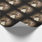 アメリカの青いピットBull ラッピングペーパー (角)