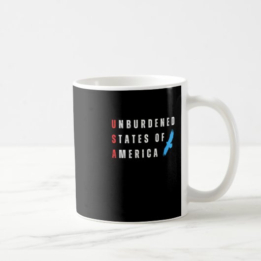 アメリカの非負荷州 コーヒーマグカップ (右)