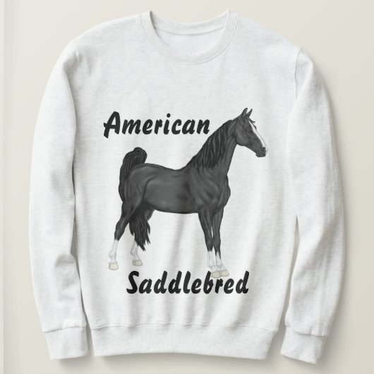 アメリカの鞍馬 スウェットシャツ (デザイン正面)