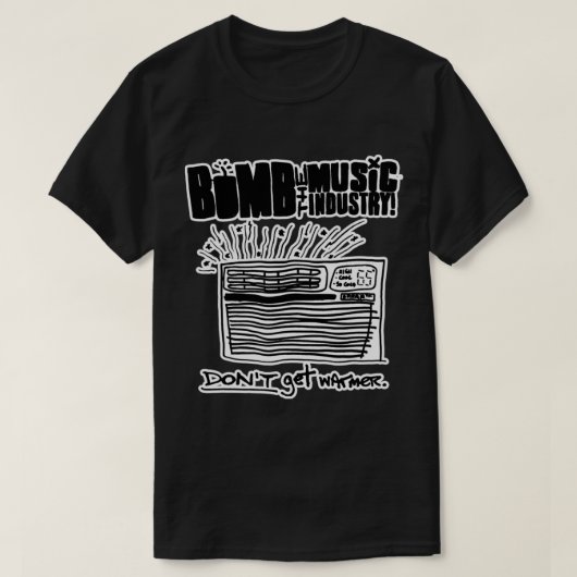 アメリカの音楽業界を爆破するパンクエッセンシャルT- Tシャツ (デザイン正面)