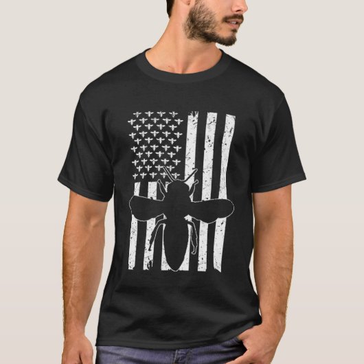 アメリカの養蜂家 養蜂 Tシャツ (正面)