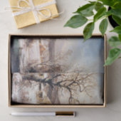 アメリカの馬のそりのSnowyの冬のティッシュペーパー 薄葉紙 (ギフト)