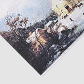 アメリカの馬のそり教会雪のティッシュペーパー 薄葉紙 (詳細)