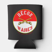 アメリカの騎兵が居心地が良い 缶クーラー (裏面)