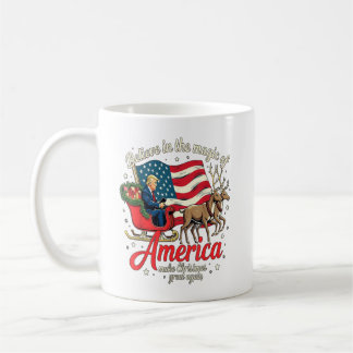アメリカの魔法を信じてクリスマスを輝かせよう コーヒーマグカップ