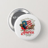 アメリカの魔法を信じてクリスマスを輝かせよう 缶バッジ (正面&裏面)