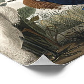 アメリカの鳥たちから来た紫のヘロン ポスター (角)