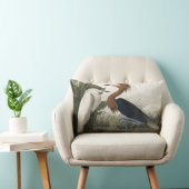 アメリカの鳥たちから来た紫のヘロン ランバークッション (椅子)