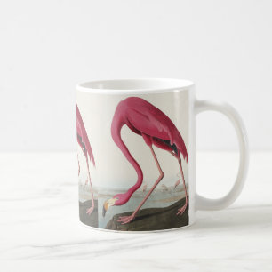 アメリカの鳥たちから生まれたピンクのフラミンゴ コーヒーマグカップ