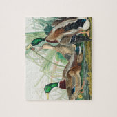 アメリカの鳥のマラードダック(オードゥボン) ジグソーパズル (縦)