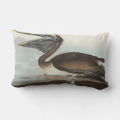 アメリカの鳥の茶色のペリカン ランバークッション (裏面)
