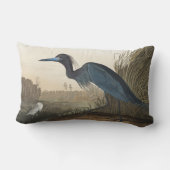 アメリカの鳥の青い鶴またはヘロン ランバークッション (裏面)