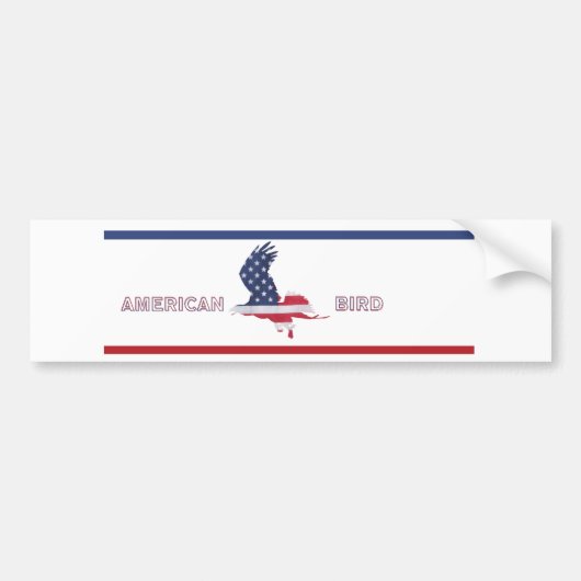 アメリカの鳥 バンパーステッカー (正面)