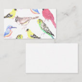 アメリカの鳥 – ペットと野鳥モザイク 名刺 (正面/裏面)