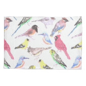 アメリカの鳥 – ペットと野鳥モザイク 枕カバー (裏面)