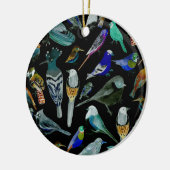 アメリカの鳥 – ペットと野鳥 セラミックオーナメント (左)