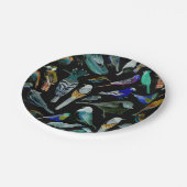 アメリカの鳥-ペットと野鳥 ペーパープレート (アングル)