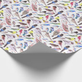 アメリカの鳥 – ペットと野鳥 ラッピングペーパー (角)