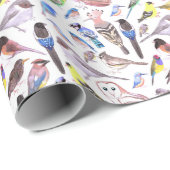 アメリカの鳥 – ペットと野鳥 ラッピングペーパー (ロールコーナー)