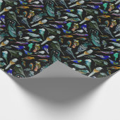 アメリカの鳥 – ペットと野鳥 ラッピングペーパー (角)