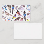 アメリカの鳥-ペットと野鳥 名刺 (正面/裏面)