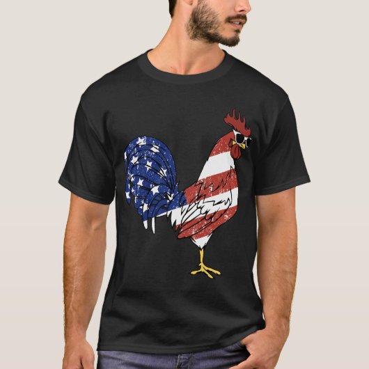 アメリカの鶏 Tシャツ (正面)