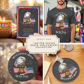 アメリカの鷲と自由 私たちは人民 250年 Tシャツ