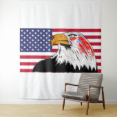 アメリカの鷹のイラスト タペストリー (インサイチュ)
