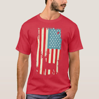 アメリカの鹿ハンター愛国的TFor男性女性75 Tシャツ